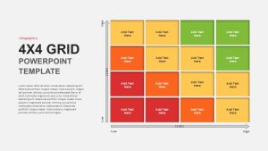 Grid PowerPoint Template 4 grid formation