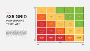 Grid PowerPoint Template 5 grid formation