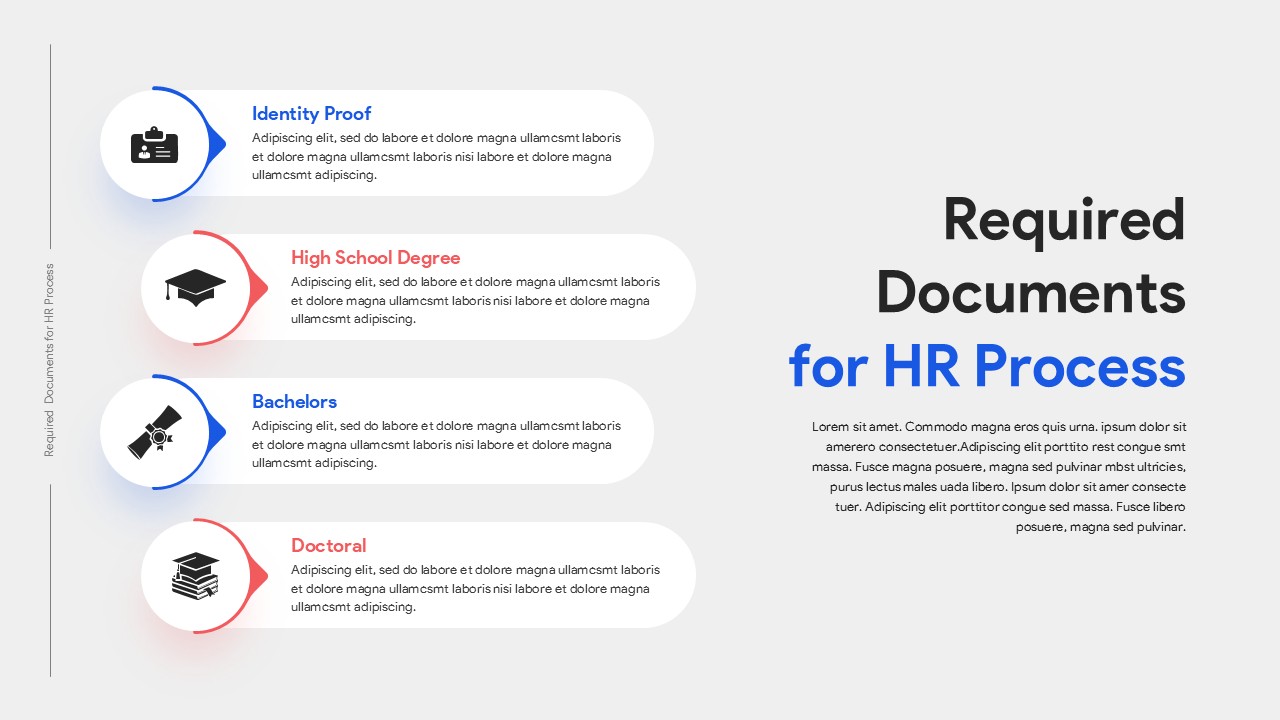 HR Processing Documents Required