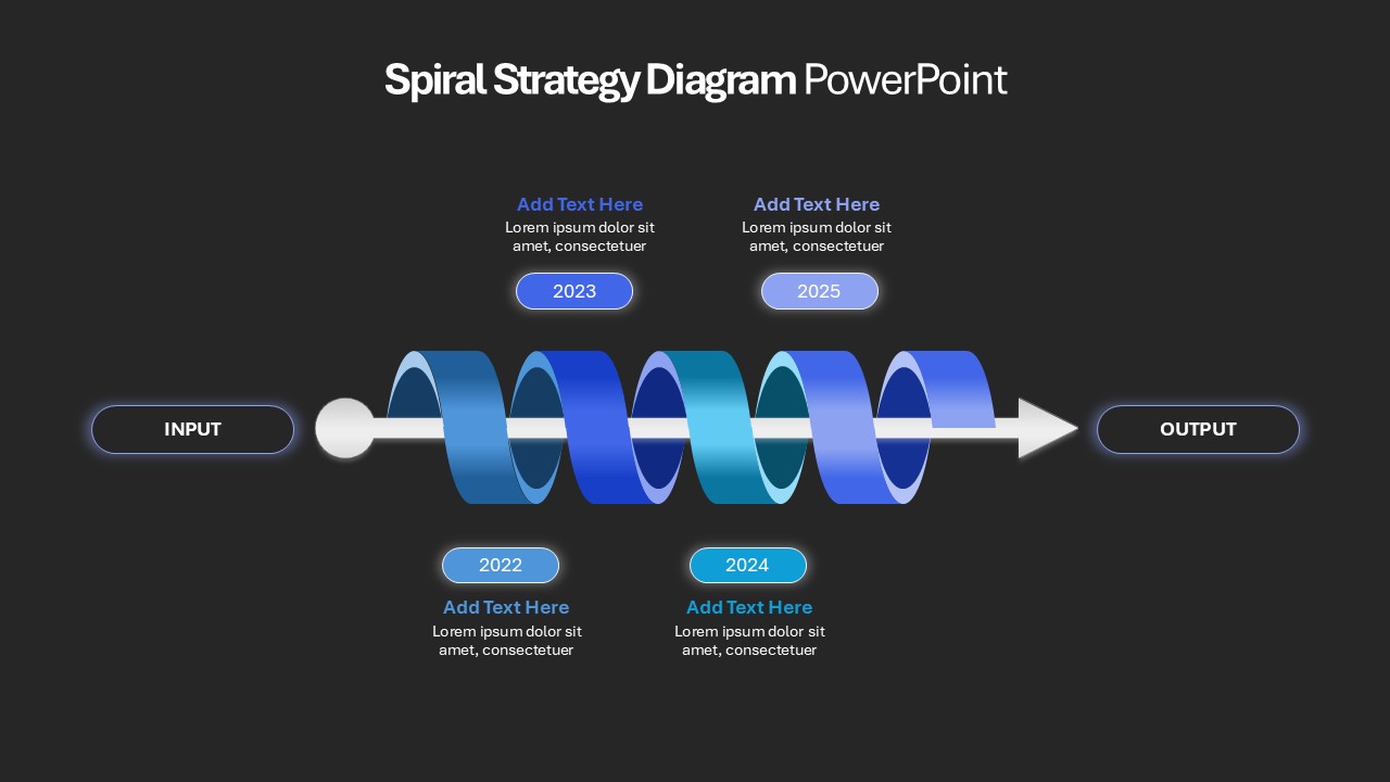 Spiral Strategy Diagram for Presentation Dark