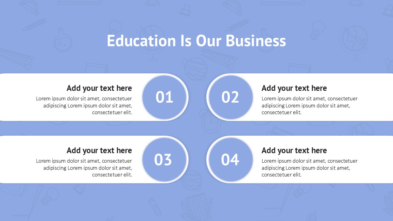 Teacher Education PowerPoint Template Deck business