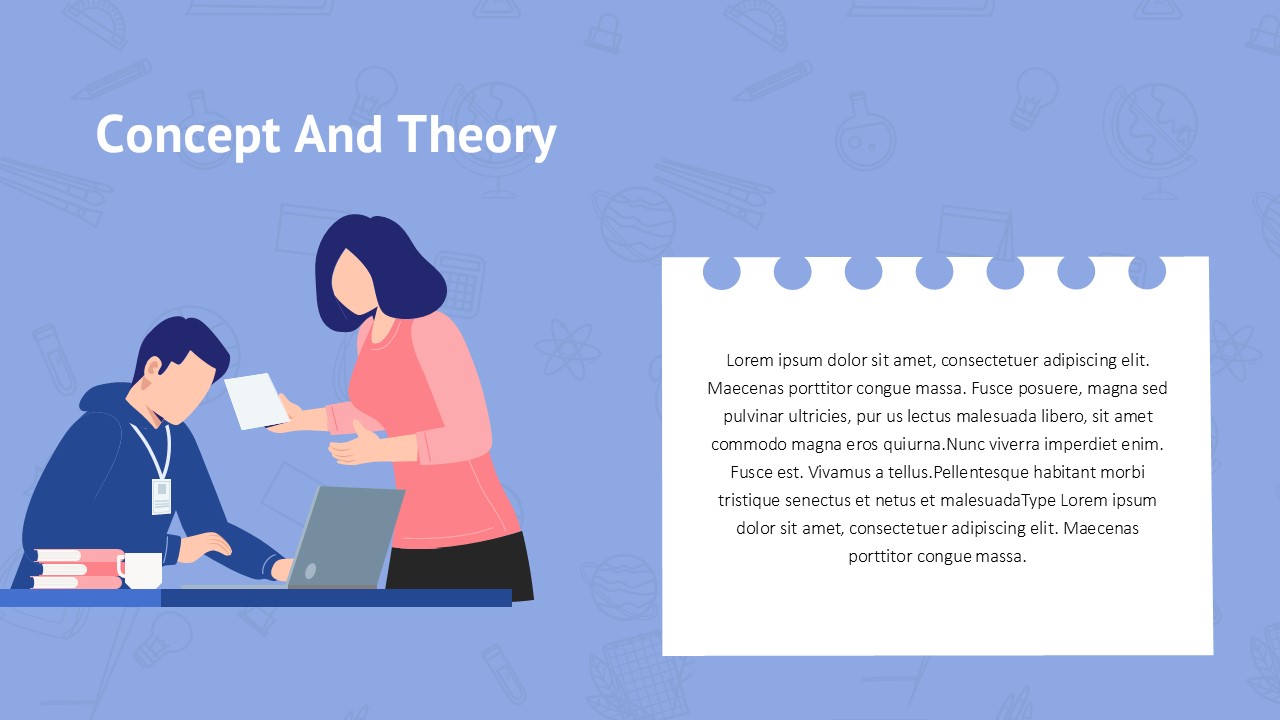 Teacher Education PowerPoint Template Deck concept