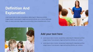 Teacher Education PowerPoint Template Deck definition
