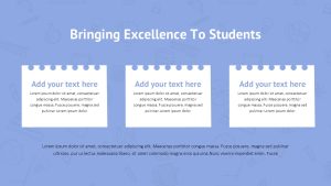 Teacher Education PowerPoint Template Deck excellence to students