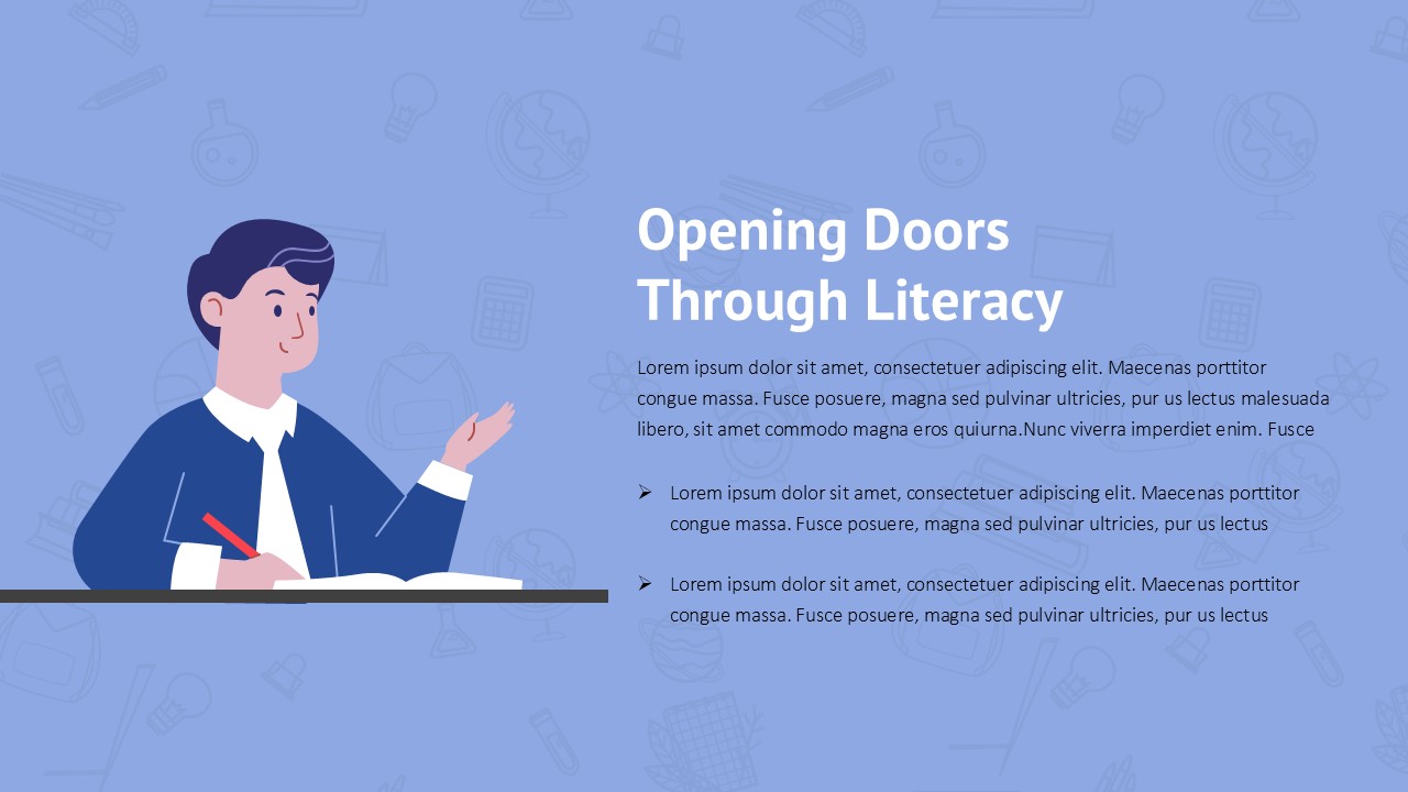 Teacher Education PowerPoint Template Deck quote