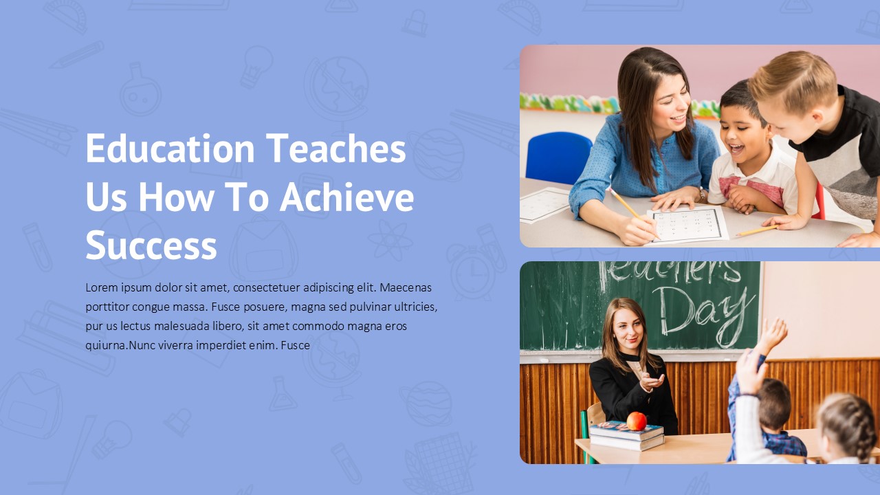 Teacher Education PowerPoint Template Deck success