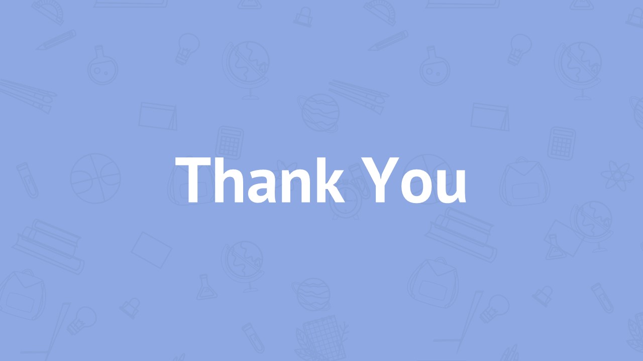Teacher Education PowerPoint Template Deck thank you slide