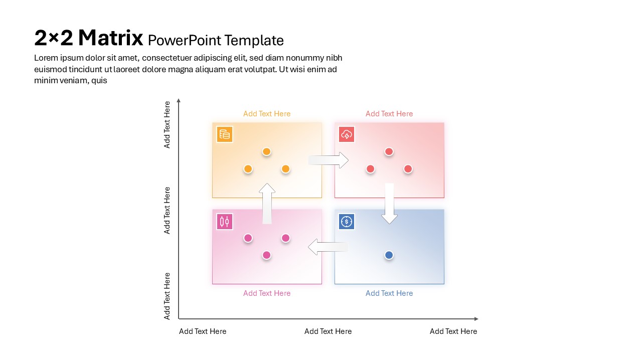 2x2 Matrix PowerPoint Template