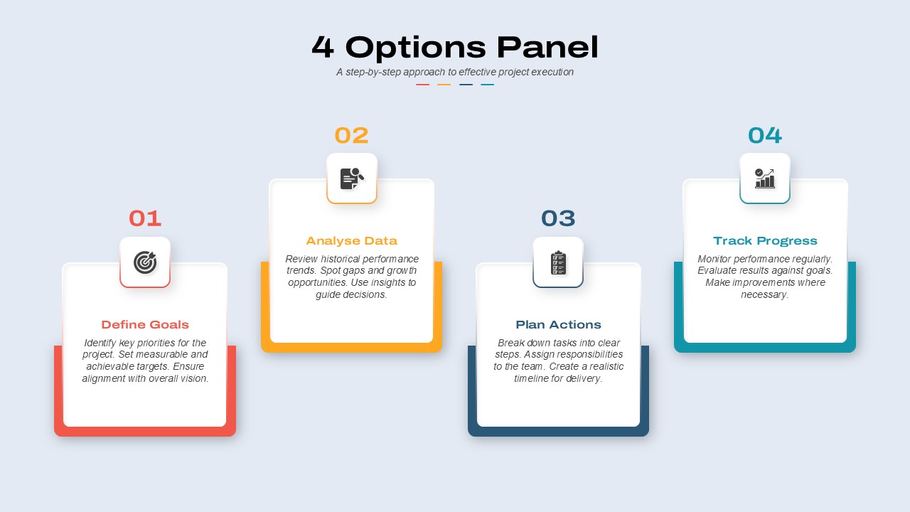 4 Options Panel PowerPoint Template featured image