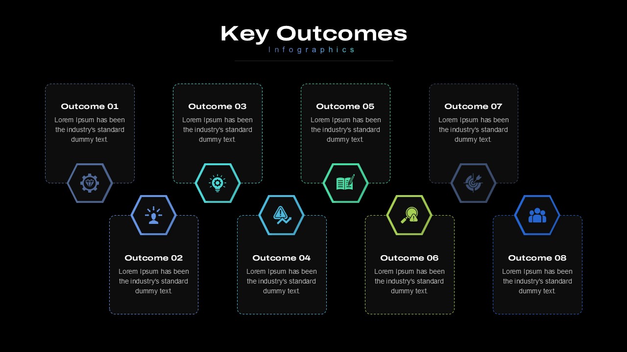 8 Point Key Outcomes Presentation Slide