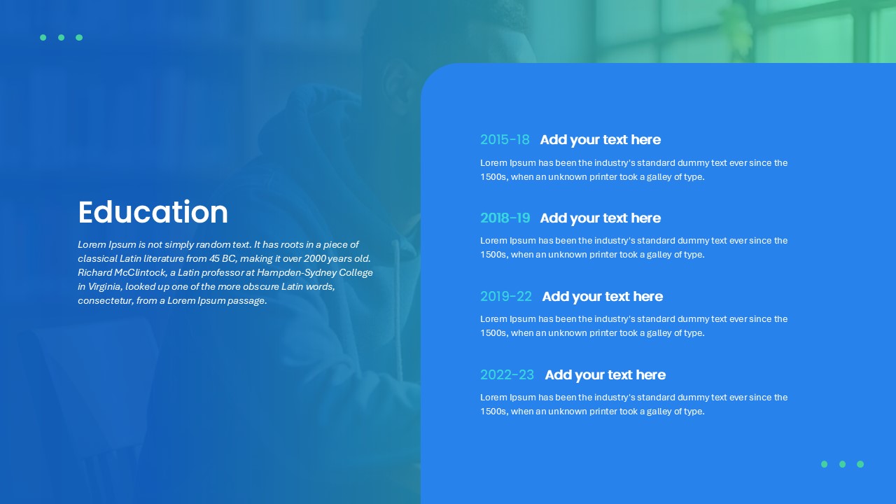 Animated About Me PowerPoint Template education