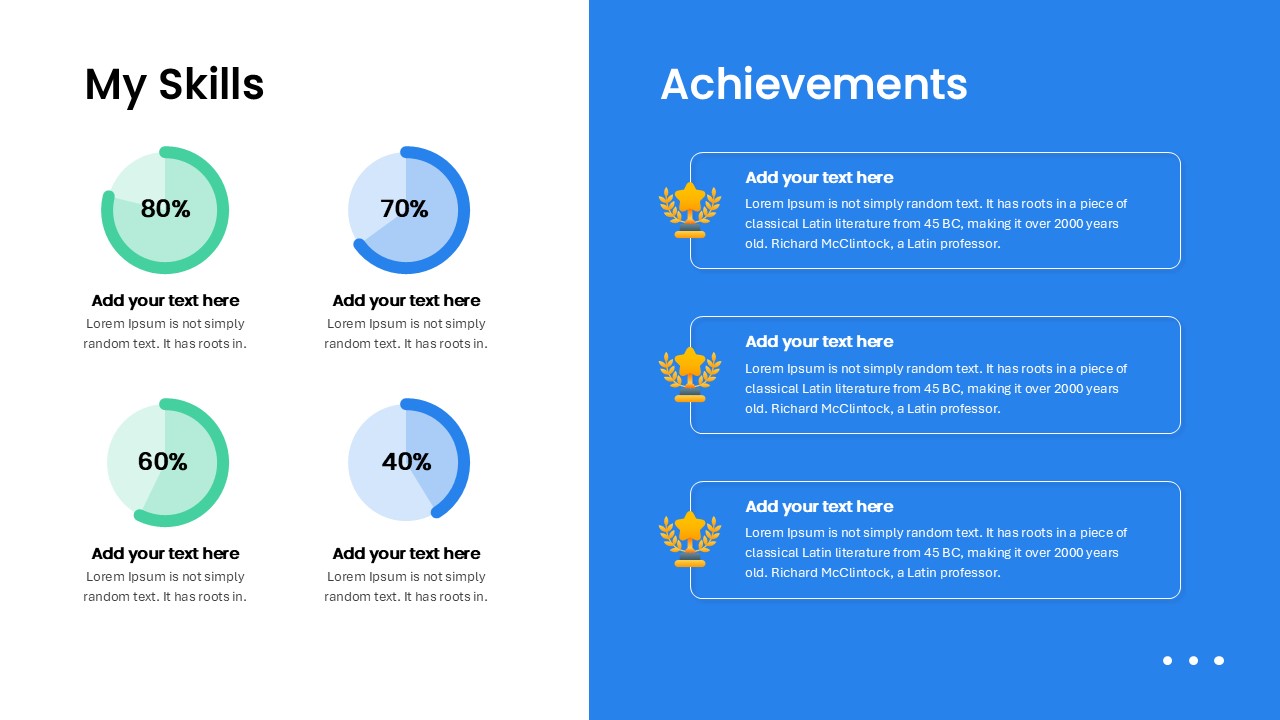 Animated About Me PowerPoint Template my skills