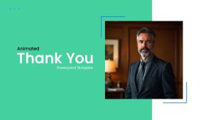 Animated About Me PowerPoint Template thank you slide