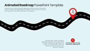 Animated Roadmap Slide Pin Point Mark