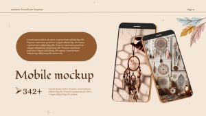 Bohemian Company Profile Mobile Mockup Slide