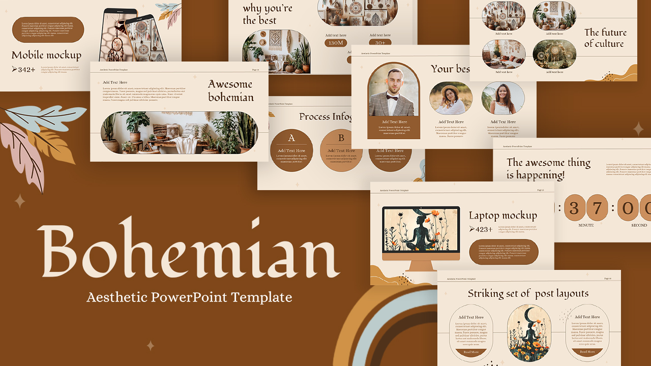 Bohemian PowerPoint Template Company profile Deck