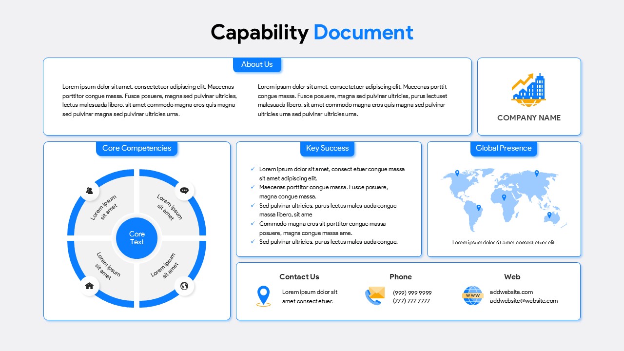 Capability Document PowerPoint Template