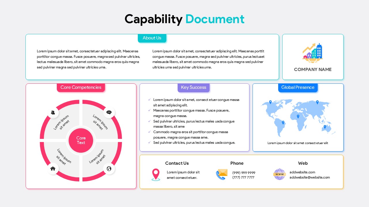 Capability Document PowerPoint Template