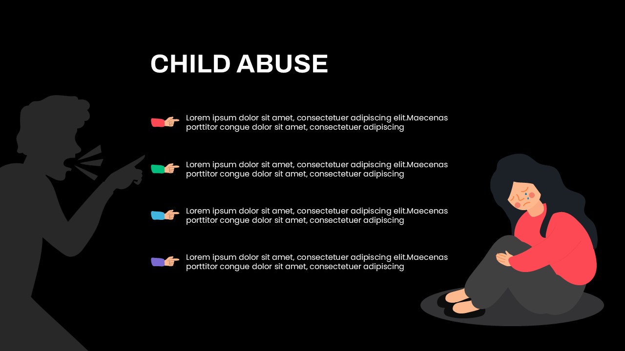 Child Abuse Template PowerPoint