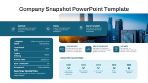 Company Snapshot One Page PowerPoint Slide