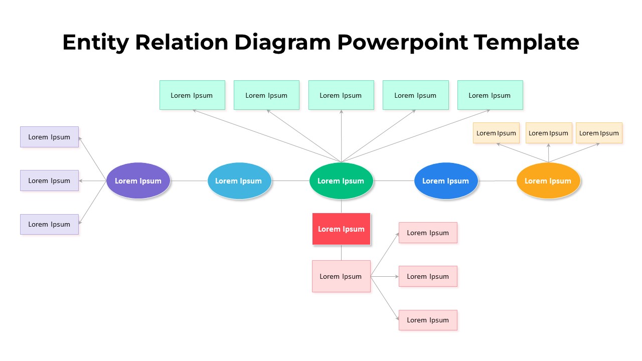 Entity Relation Diagram PowerPoint Template Free featured image