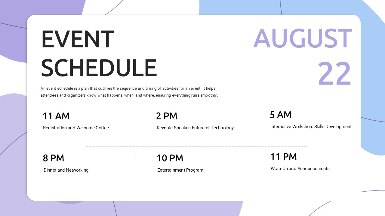 Event Organizer Presentation Slide