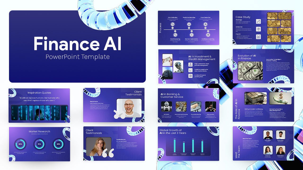 Finance AI PowerPoint Template