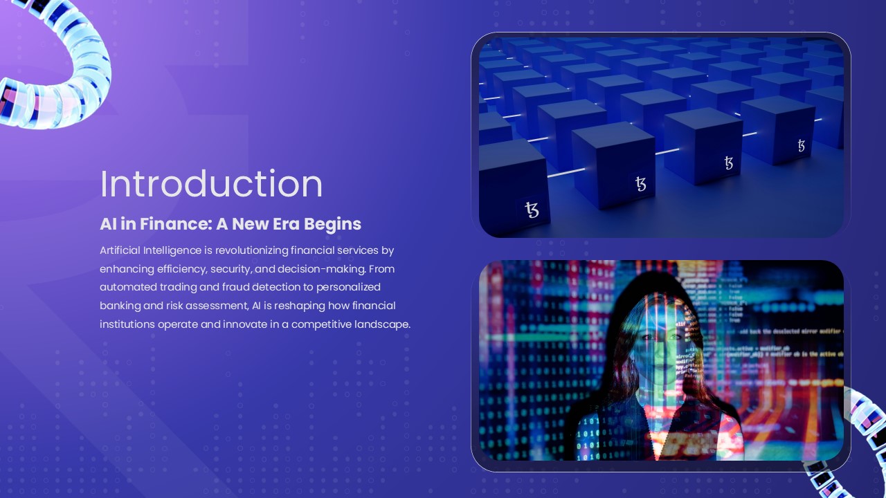 Finance AI PowerPoint Template introduction