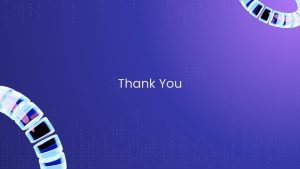 Finance AI PowerPoint Template thank you slide