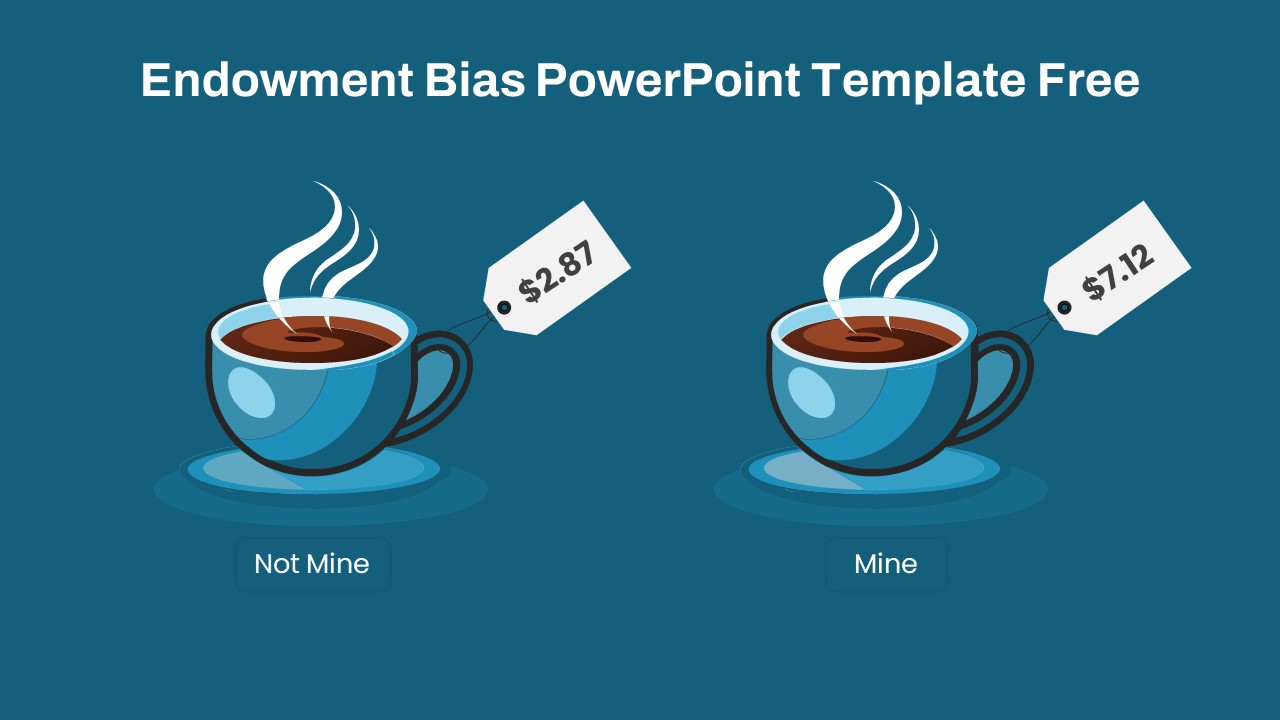 Free Endowment Bias Blue Presentation Slide