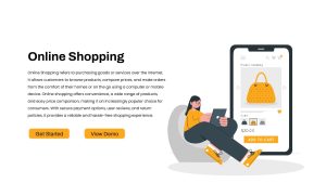 Free Online Shopping PowerPoint Template