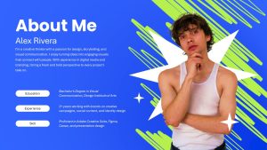 Freelancer PowerPoint Template About Me Slide