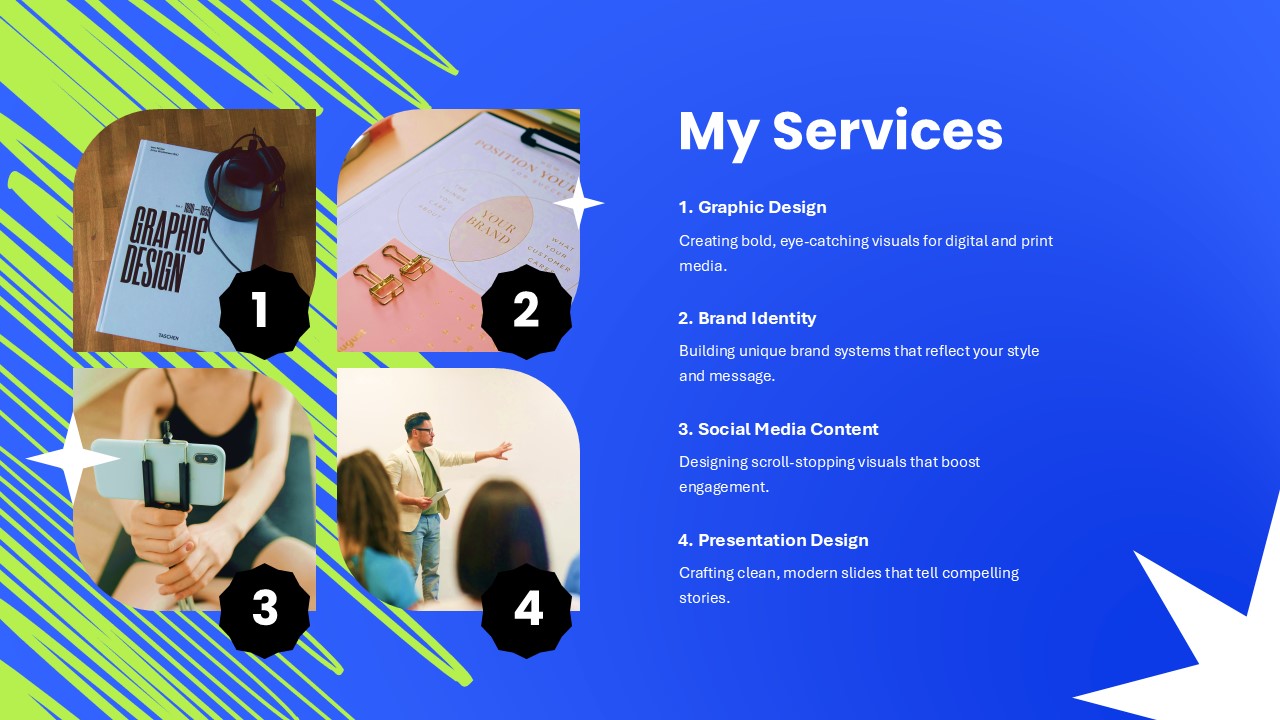 Freelancer PowerPoint Template My Services