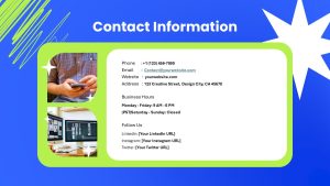 Freelancer Presentation Contact Me Slide