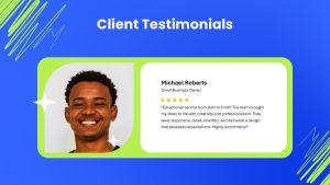 Freelancer Presentation Testimonials Slide