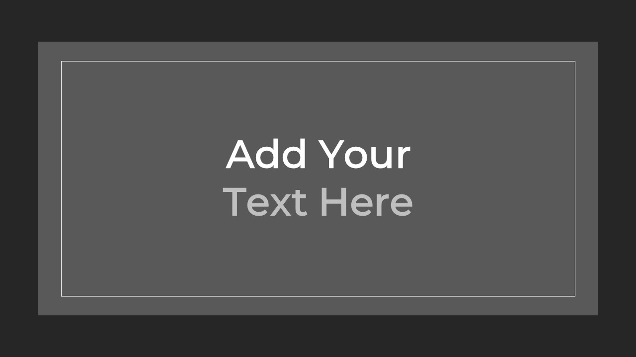 Gray PowerPoint Template add additional images here