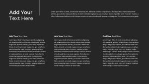 Gray PowerPoint Template add additional text here
