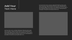 Gray PowerPoint Template add text slide