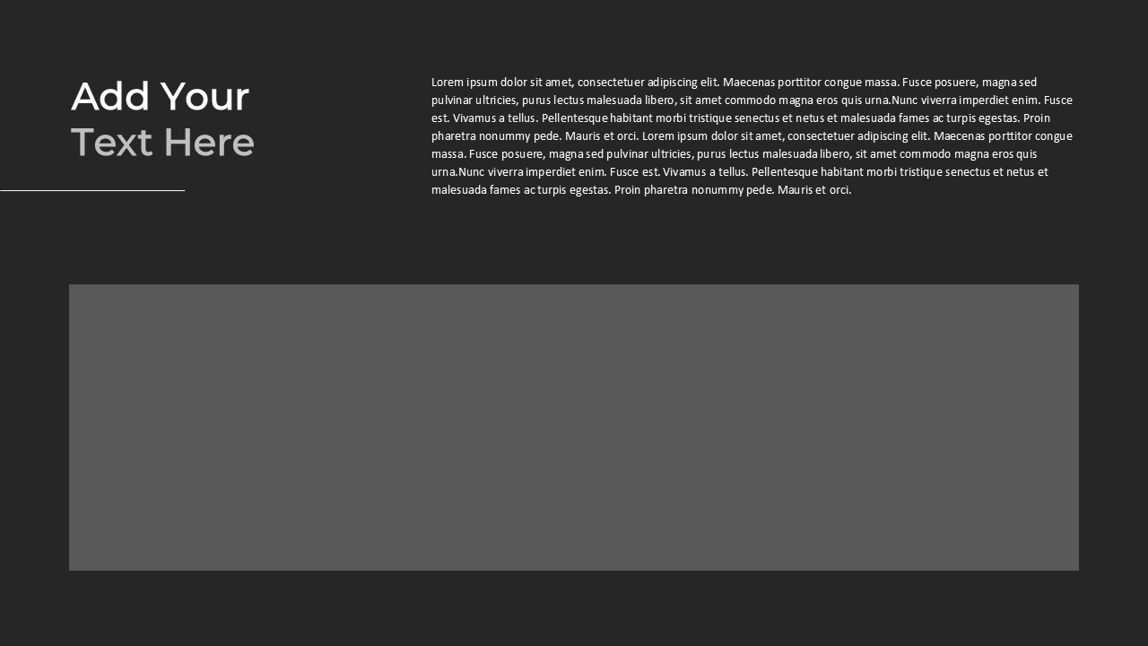 Gray PowerPoint Template add text