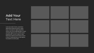 Gray PowerPoint Template add you text here