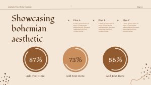 Showcasing Bohemian Aesthetic PPT Slide