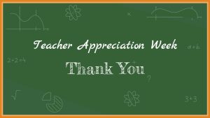 Teachers Appreciation Education Thankyou Slide