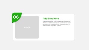Top Ten Slide Layout PowerPoint Template light green