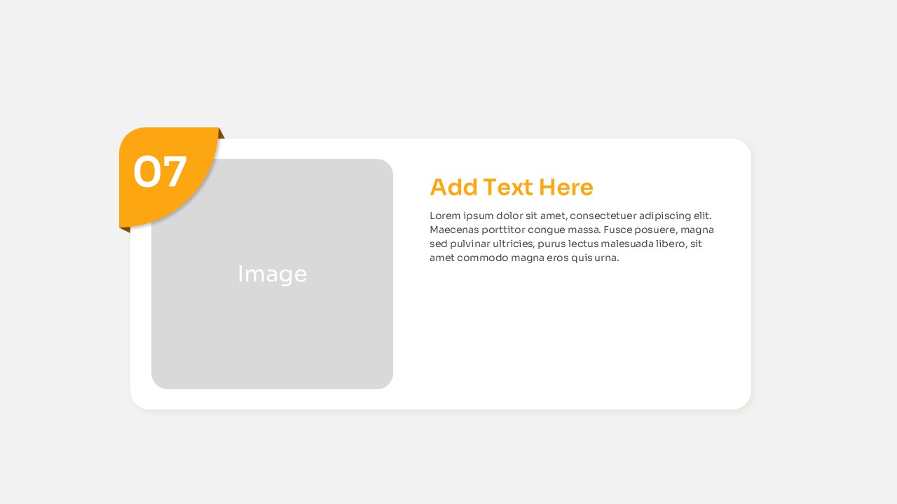Top Ten Slide Layout PowerPoint Template light orange