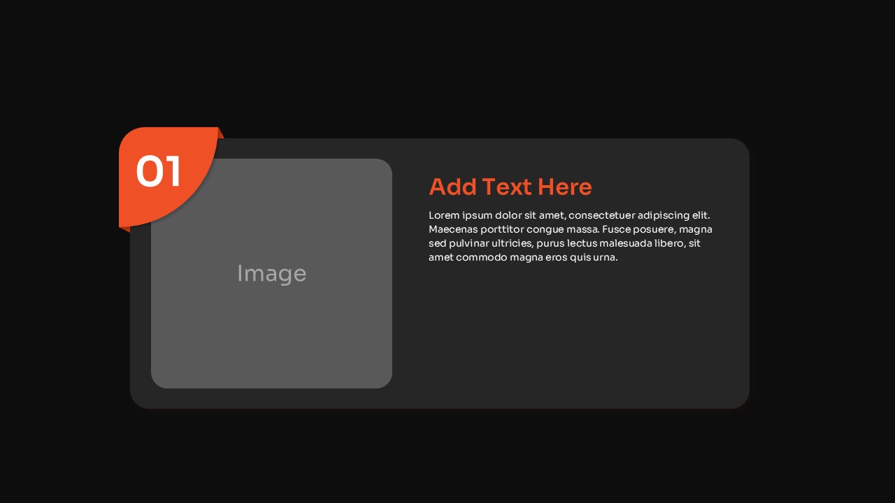 Top Ten Slide Layout PowerPoint Template orange