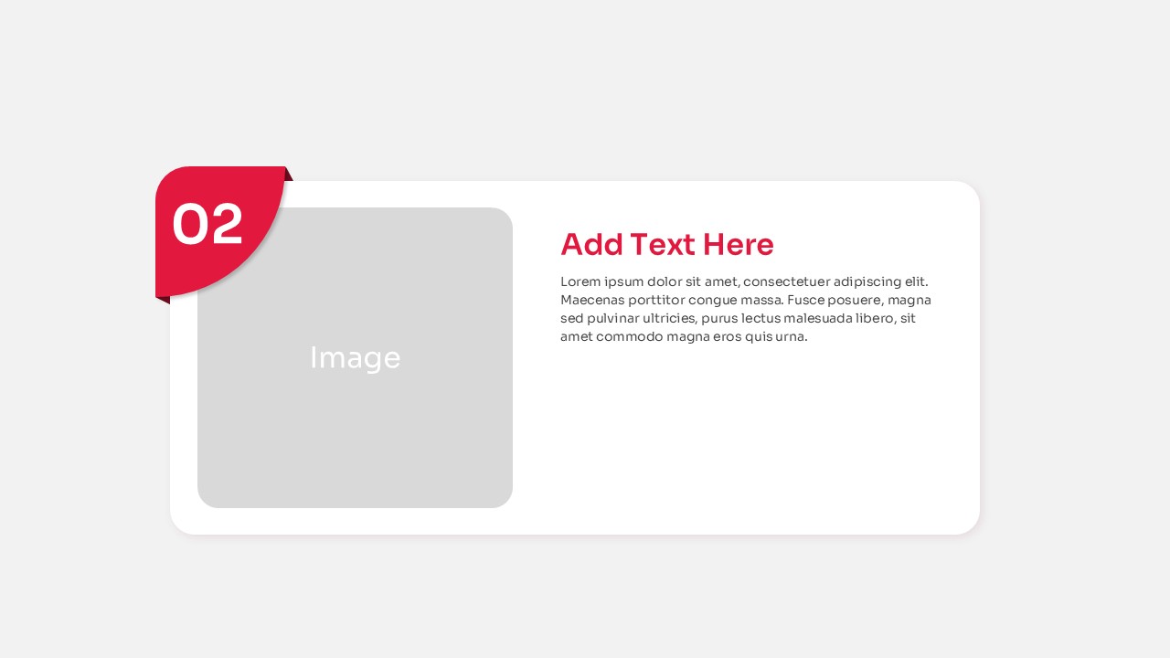 Top Ten Slide Layout PowerPoint Template red