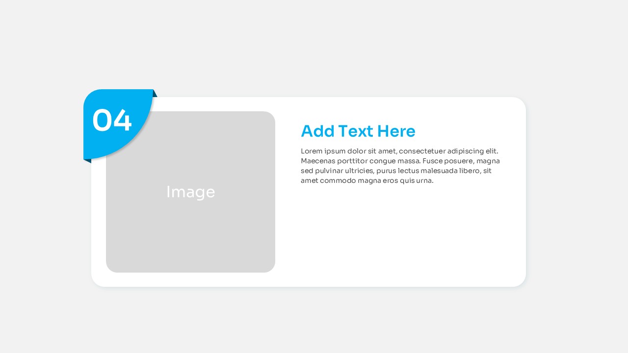 Top Ten Slide Layout PowerPoint Template sky blue