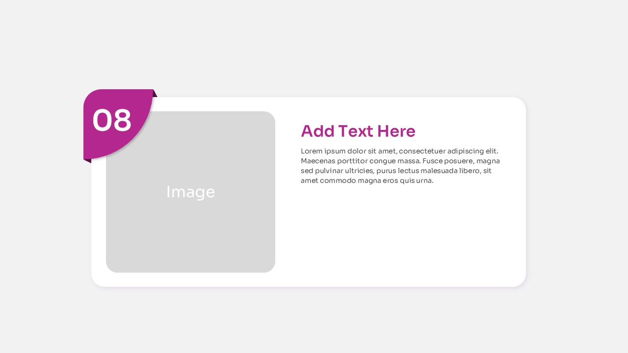 Top Ten Slide Layout PowerPoint Template violet