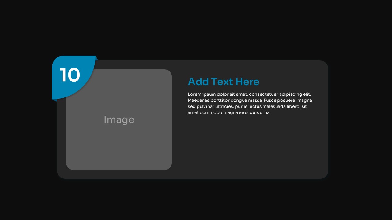 Top Ten Slide Layout PowerPoint Templates teal