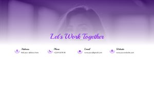 UGC Portfolio PowerPoint Template Get In Touch With Me Slide